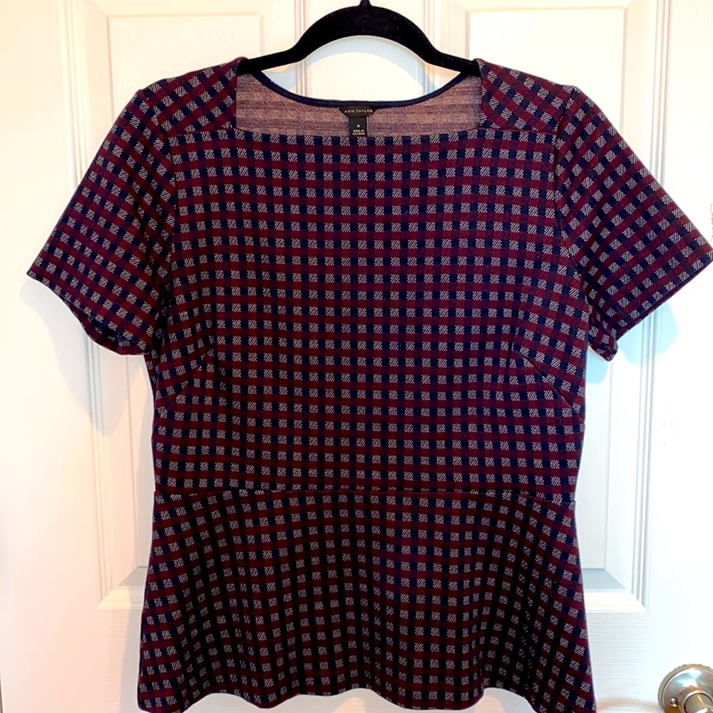 Gingham Ann Taylor Top
